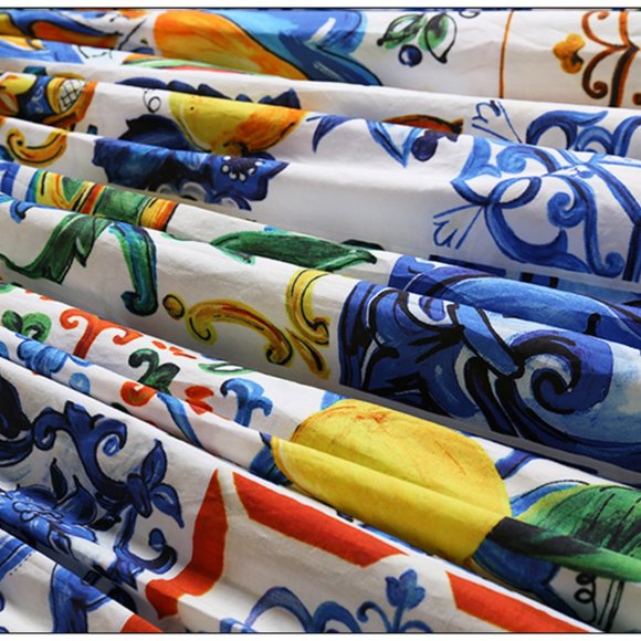 Extremely high-end Majolica dress (unbranded) - Picture 5 of 9